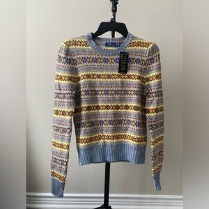 Ralph Lauren Polo Sweater Fair Isle Knit Sweater